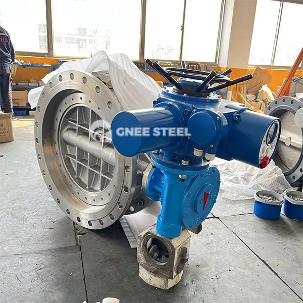 Elektrický trojitý posunový motýľový ventily