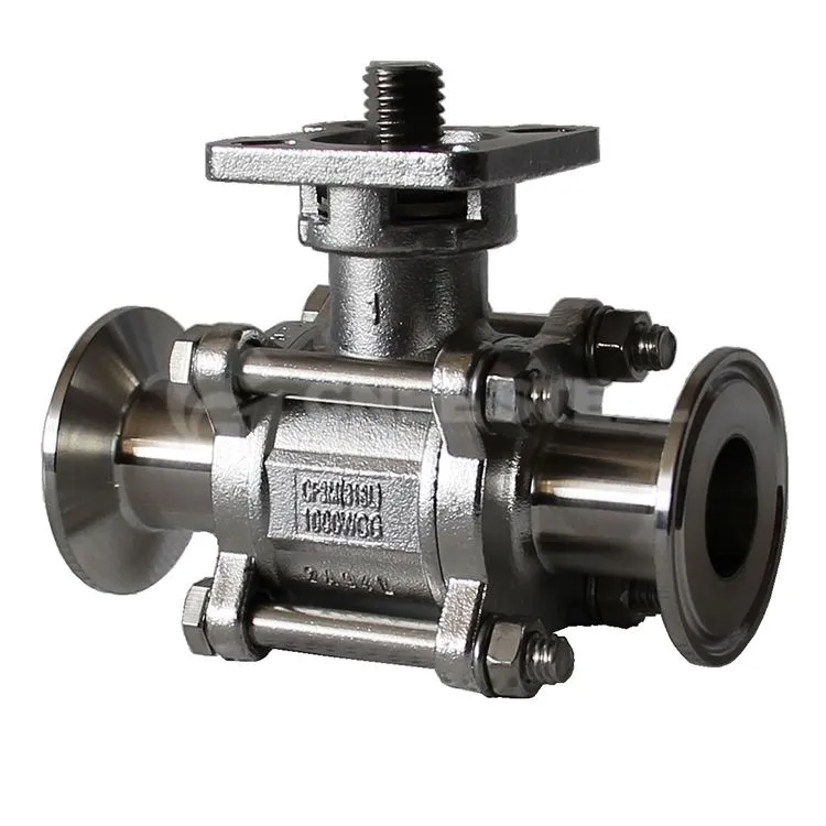 Plávajúci typ 3-dielneho guľového ventilu