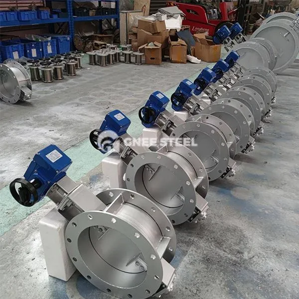 Vysokoteplotné motýľové ventily