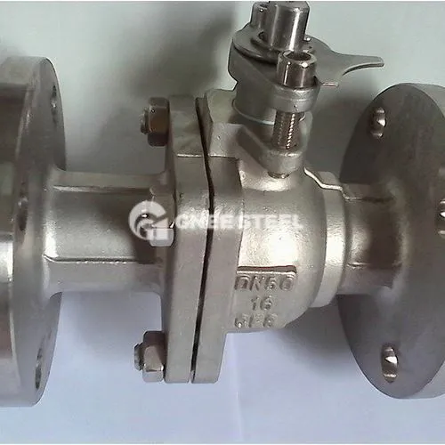 Nehrdzavejúca oceľ s dvoma kusmi guľový ventil